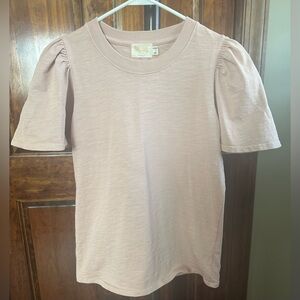 Nation LTD crew neck tee shirt Blush Pink sz small like new!